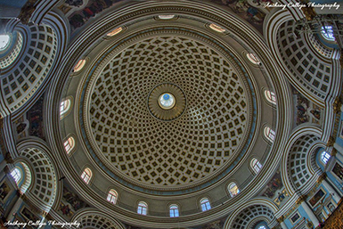 Ceiling of the Mosta Dome in Malta